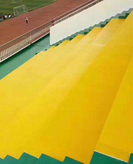 西昌镇球场台阶翻新修补改造